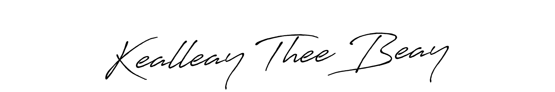 Also we have Kealleay Thee Beay name is the best signature style. Create professional handwritten signature collection using Antro_Vectra_Bolder autograph style. Kealleay Thee Beay signature style 7 images and pictures png