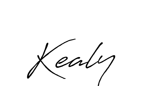 How to make Kealy name signature. Use Antro_Vectra_Bolder style for creating short signs online. This is the latest handwritten sign. Kealy signature style 7 images and pictures png