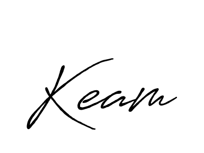 Keam stylish signature style. Best Handwritten Sign (Antro_Vectra_Bolder) for my name. Handwritten Signature Collection Ideas for my name Keam. Keam signature style 7 images and pictures png