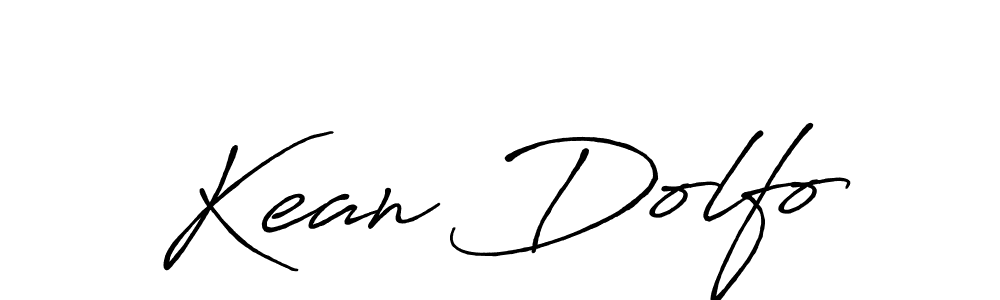 Make a beautiful signature design for name Kean Dolfo. With this signature (Antro_Vectra_Bolder) style, you can create a handwritten signature for free. Kean Dolfo signature style 7 images and pictures png