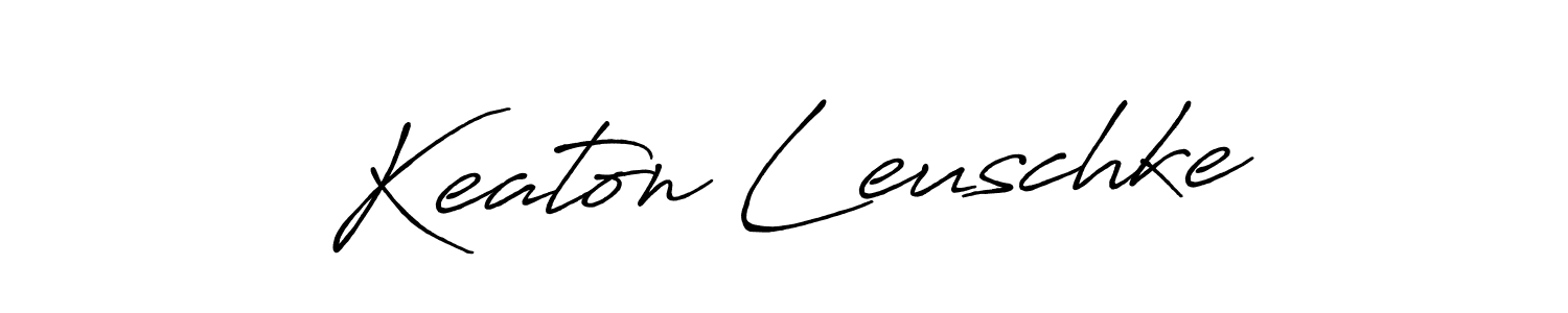 Create a beautiful signature design for name Keaton Leuschke. With this signature (Antro_Vectra_Bolder) fonts, you can make a handwritten signature for free. Keaton Leuschke signature style 7 images and pictures png