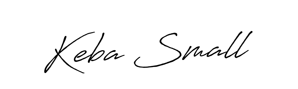 Make a beautiful signature design for name Keba Small. With this signature (Antro_Vectra_Bolder) style, you can create a handwritten signature for free. Keba Small signature style 7 images and pictures png