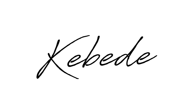Design your own signature with our free online signature maker. With this signature software, you can create a handwritten (Antro_Vectra_Bolder) signature for name Kebede. Kebede signature style 7 images and pictures png