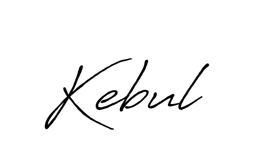 Use a signature maker to create a handwritten signature online. With this signature software, you can design (Antro_Vectra_Bolder) your own signature for name Kebul. Kebul signature style 7 images and pictures png