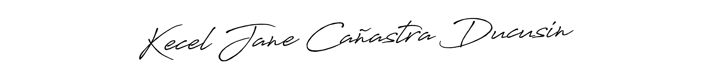 Kecel Jane Cañastra Ducusin stylish signature style. Best Handwritten Sign (Antro_Vectra_Bolder) for my name. Handwritten Signature Collection Ideas for my name Kecel Jane Cañastra Ducusin. Kecel Jane Cañastra Ducusin signature style 7 images and pictures png