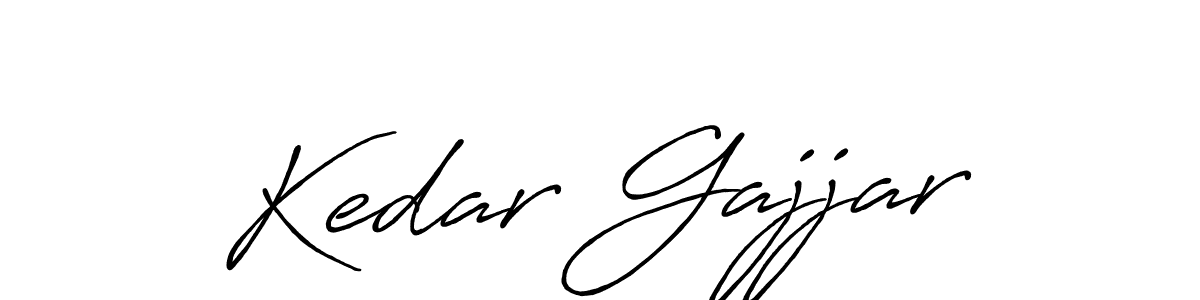 Kedar Gajjar stylish signature style. Best Handwritten Sign (Antro_Vectra_Bolder) for my name. Handwritten Signature Collection Ideas for my name Kedar Gajjar. Kedar Gajjar signature style 7 images and pictures png