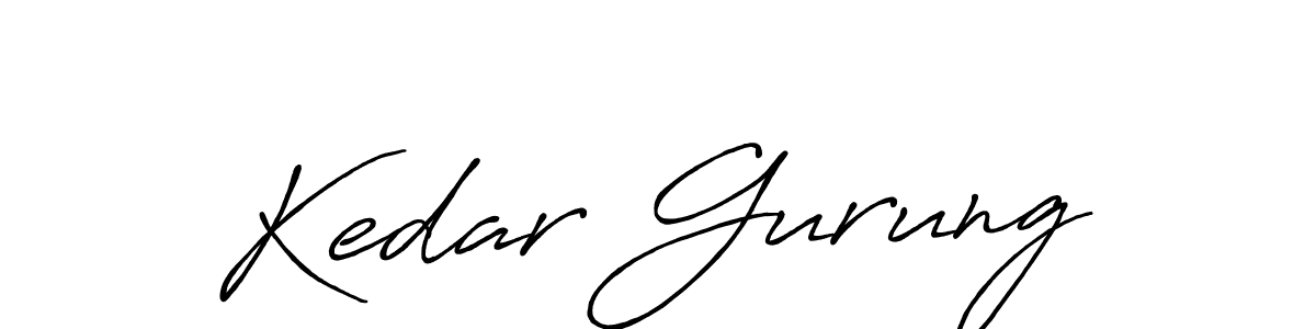 Antro_Vectra_Bolder is a professional signature style that is perfect for those who want to add a touch of class to their signature. It is also a great choice for those who want to make their signature more unique. Get Kedar Gurung name to fancy signature for free. Kedar Gurung signature style 7 images and pictures png