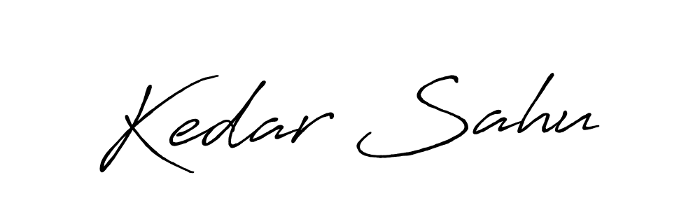 Create a beautiful signature design for name Kedar Sahu. With this signature (Antro_Vectra_Bolder) fonts, you can make a handwritten signature for free. Kedar Sahu signature style 7 images and pictures png