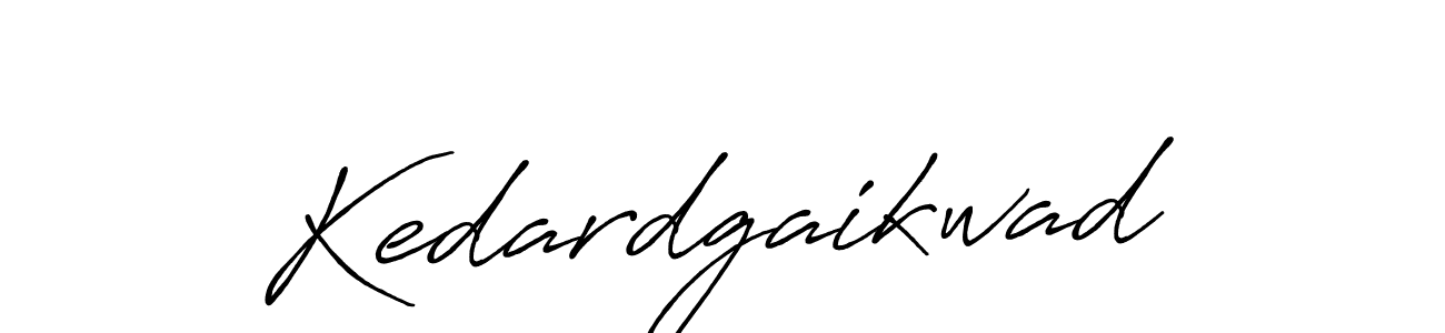 Make a beautiful signature design for name Kedardgaikwad. With this signature (Antro_Vectra_Bolder) style, you can create a handwritten signature for free. Kedardgaikwad signature style 7 images and pictures png