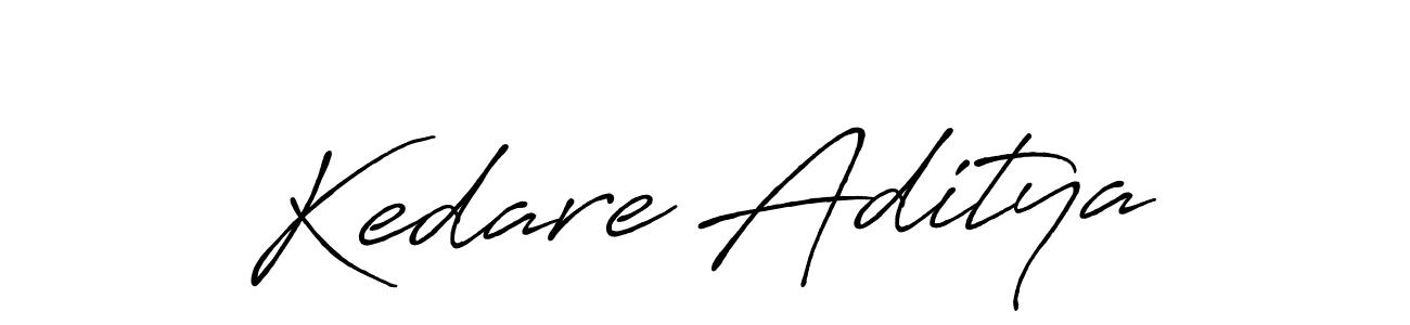 Create a beautiful signature design for name Kedare Aditya. With this signature (Antro_Vectra_Bolder) fonts, you can make a handwritten signature for free. Kedare Aditya signature style 7 images and pictures png