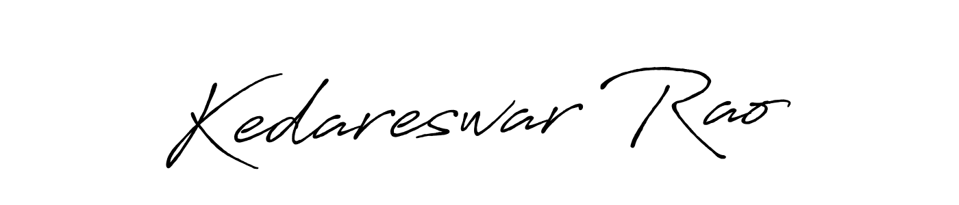 Make a beautiful signature design for name Kedareswar Rao. With this signature (Antro_Vectra_Bolder) style, you can create a handwritten signature for free. Kedareswar Rao signature style 7 images and pictures png