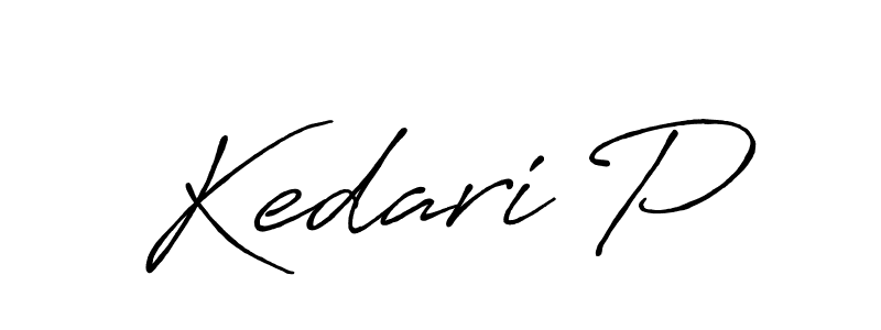 The best way (Antro_Vectra_Bolder) to make a short signature is to pick only two or three words in your name. The name Kedari P include a total of six letters. For converting this name. Kedari P signature style 7 images and pictures png