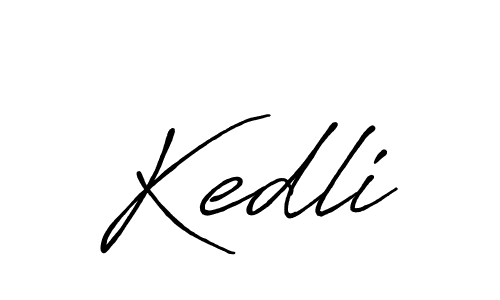 How to make Kedli signature? Antro_Vectra_Bolder is a professional autograph style. Create handwritten signature for Kedli name. Kedli signature style 7 images and pictures png