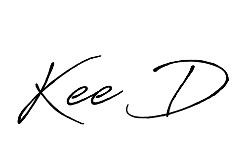 Design your own signature with our free online signature maker. With this signature software, you can create a handwritten (Antro_Vectra_Bolder) signature for name Kee D. Kee D signature style 7 images and pictures png