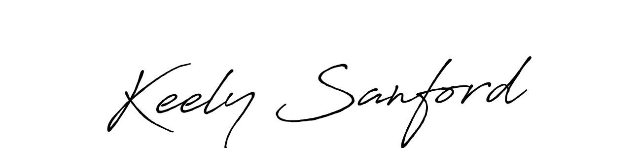 Keely Sanford stylish signature style. Best Handwritten Sign (Antro_Vectra_Bolder) for my name. Handwritten Signature Collection Ideas for my name Keely Sanford. Keely Sanford signature style 7 images and pictures png