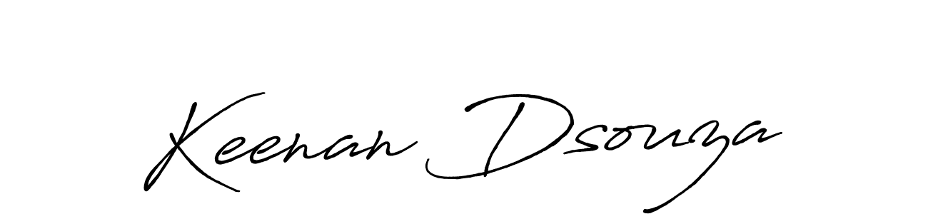 Make a beautiful signature design for name Keenan Dsouza. With this signature (Antro_Vectra_Bolder) style, you can create a handwritten signature for free. Keenan Dsouza signature style 7 images and pictures png
