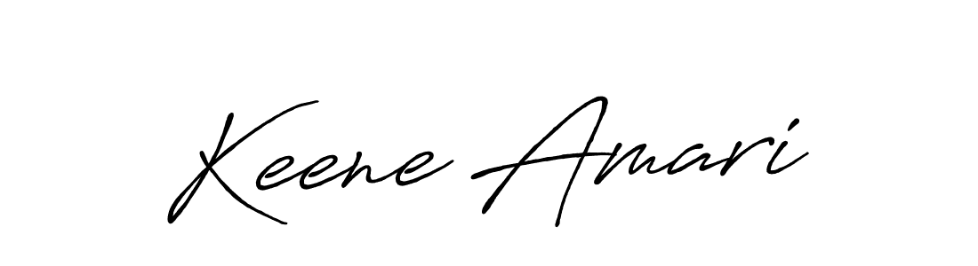 Use a signature maker to create a handwritten signature online. With this signature software, you can design (Antro_Vectra_Bolder) your own signature for name Keene Amari. Keene Amari signature style 7 images and pictures png