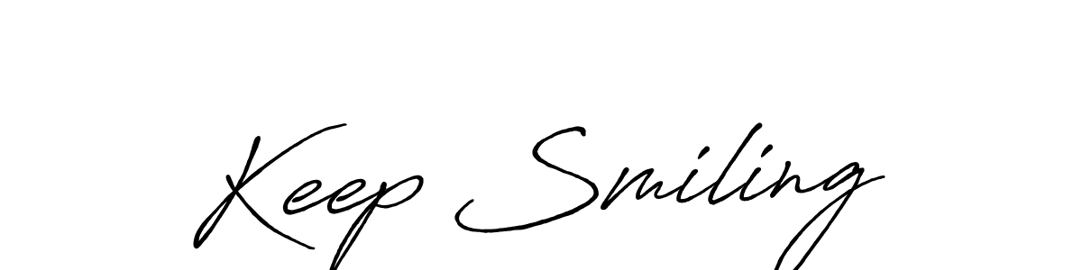 How to Draw Keep Smiling signature style? Antro_Vectra_Bolder is a latest design signature styles for name Keep Smiling. Keep Smiling signature style 7 images and pictures png