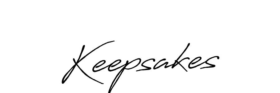 Make a beautiful signature design for name Keepsakes. With this signature (Antro_Vectra_Bolder) style, you can create a handwritten signature for free. Keepsakes signature style 7 images and pictures png