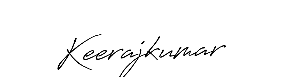 How to make Keerajkumar name signature. Use Antro_Vectra_Bolder style for creating short signs online. This is the latest handwritten sign. Keerajkumar signature style 7 images and pictures png