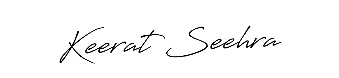 Design your own signature with our free online signature maker. With this signature software, you can create a handwritten (Antro_Vectra_Bolder) signature for name Keerat Seehra. Keerat Seehra signature style 7 images and pictures png
