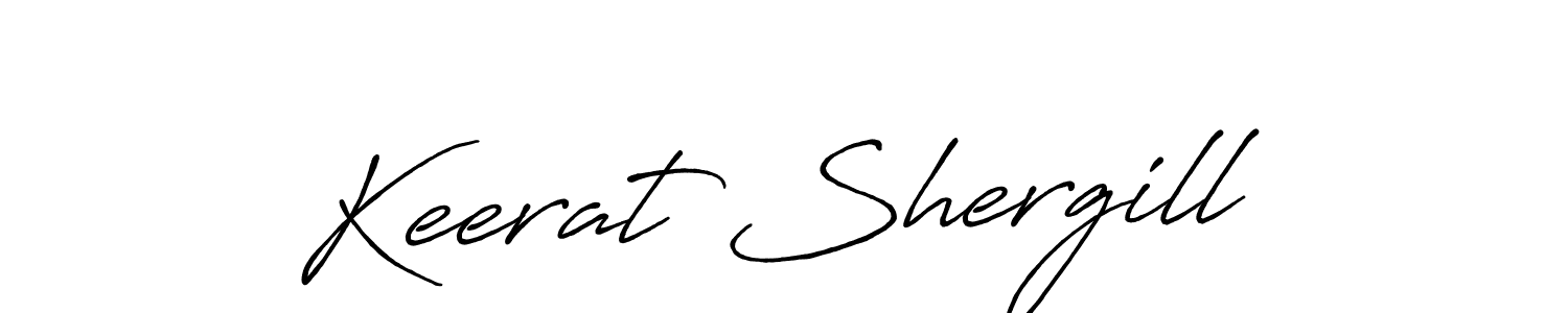 Use a signature maker to create a handwritten signature online. With this signature software, you can design (Antro_Vectra_Bolder) your own signature for name Keerat Shergill. Keerat Shergill signature style 7 images and pictures png