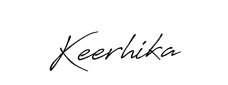 Design your own signature with our free online signature maker. With this signature software, you can create a handwritten (Antro_Vectra_Bolder) signature for name Keerhika. Keerhika signature style 7 images and pictures png
