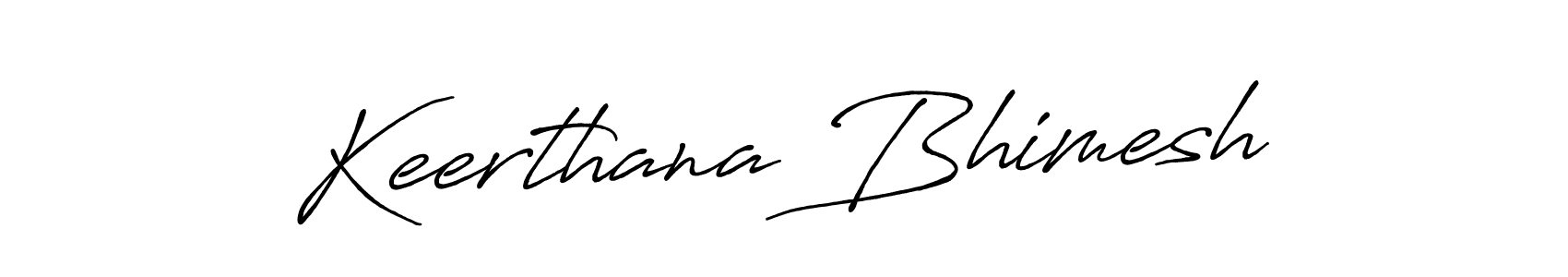 Design your own signature with our free online signature maker. With this signature software, you can create a handwritten (Antro_Vectra_Bolder) signature for name Keerthana Bhimesh. Keerthana Bhimesh signature style 7 images and pictures png