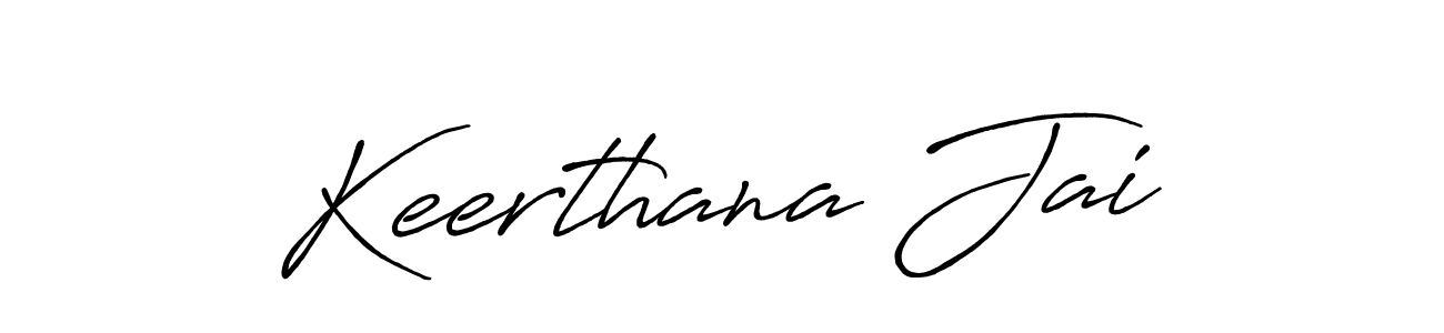 Also we have Keerthana Jai name is the best signature style. Create professional handwritten signature collection using Antro_Vectra_Bolder autograph style. Keerthana Jai signature style 7 images and pictures png