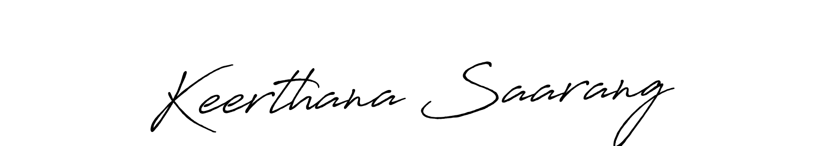 The best way (Antro_Vectra_Bolder) to make a short signature is to pick only two or three words in your name. The name Keerthana Saarang include a total of six letters. For converting this name. Keerthana Saarang signature style 7 images and pictures png