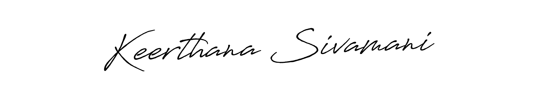 Design your own signature with our free online signature maker. With this signature software, you can create a handwritten (Antro_Vectra_Bolder) signature for name Keerthana Sivamani. Keerthana Sivamani signature style 7 images and pictures png