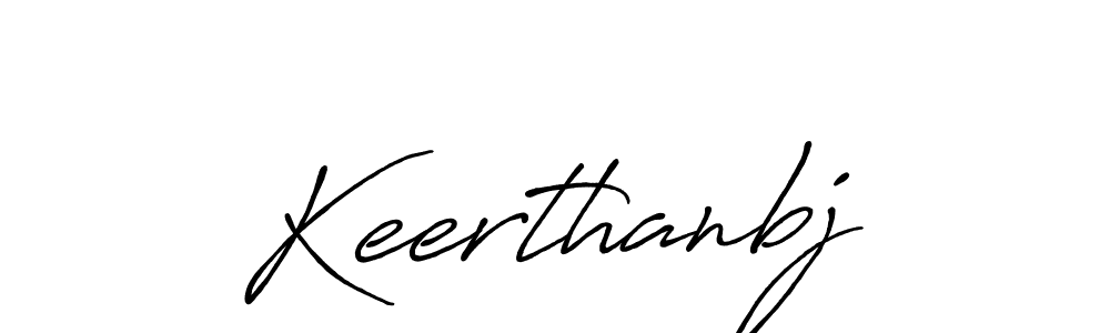 Use a signature maker to create a handwritten signature online. With this signature software, you can design (Antro_Vectra_Bolder) your own signature for name Keerthanbj. Keerthanbj signature style 7 images and pictures png