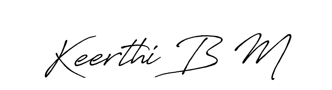 Make a beautiful signature design for name Keerthi B M. Use this online signature maker to create a handwritten signature for free. Keerthi B M signature style 7 images and pictures png