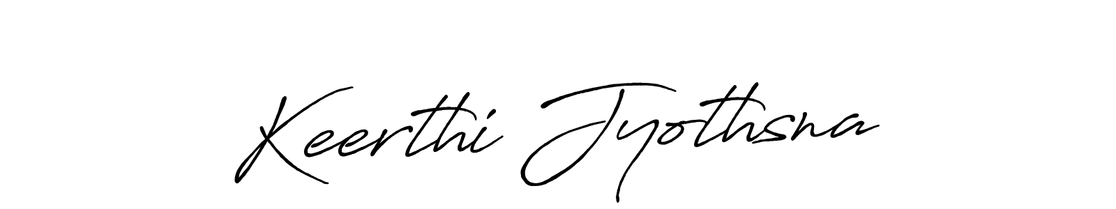 Use a signature maker to create a handwritten signature online. With this signature software, you can design (Antro_Vectra_Bolder) your own signature for name Keerthi Jyothsna. Keerthi Jyothsna signature style 7 images and pictures png