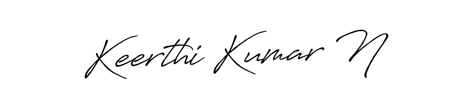 Design your own signature with our free online signature maker. With this signature software, you can create a handwritten (Antro_Vectra_Bolder) signature for name Keerthi Kumar N. Keerthi Kumar N signature style 7 images and pictures png