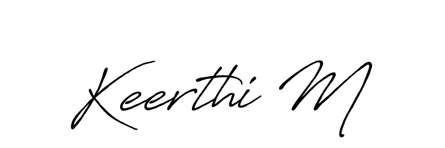 if you are searching for the best signature style for your name Keerthi M. so please give up your signature search. here we have designed multiple signature styles  using Antro_Vectra_Bolder. Keerthi M signature style 7 images and pictures png