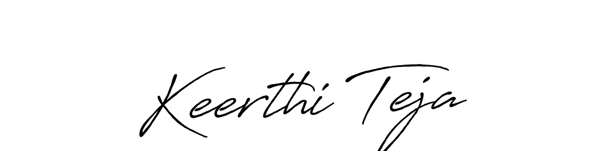 The best way (Antro_Vectra_Bolder) to make a short signature is to pick only two or three words in your name. The name Keerthi Teja include a total of six letters. For converting this name. Keerthi Teja signature style 7 images and pictures png