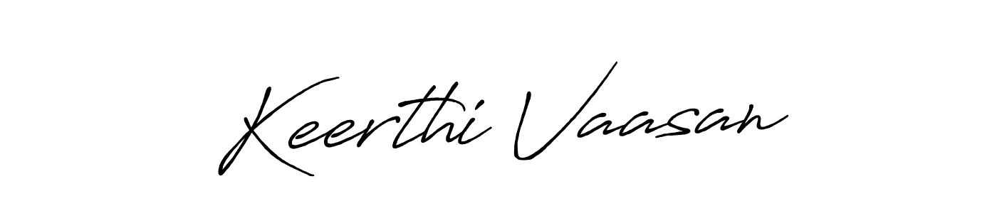 Use a signature maker to create a handwritten signature online. With this signature software, you can design (Antro_Vectra_Bolder) your own signature for name Keerthi Vaasan. Keerthi Vaasan signature style 7 images and pictures png