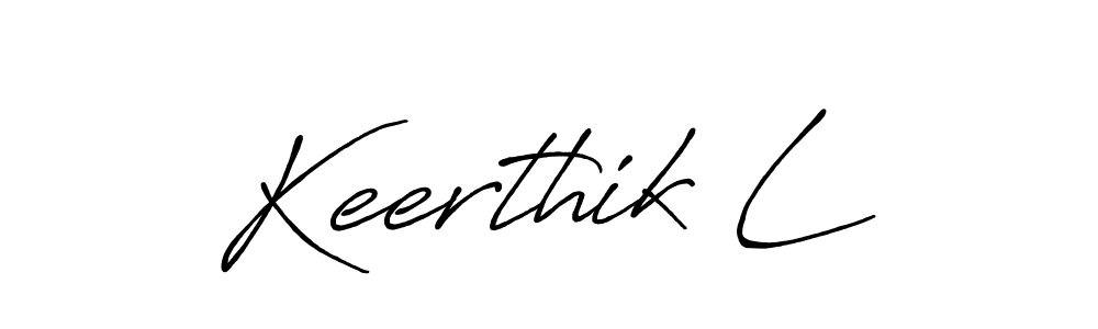 How to make Keerthik L signature? Antro_Vectra_Bolder is a professional autograph style. Create handwritten signature for Keerthik L name. Keerthik L signature style 7 images and pictures png