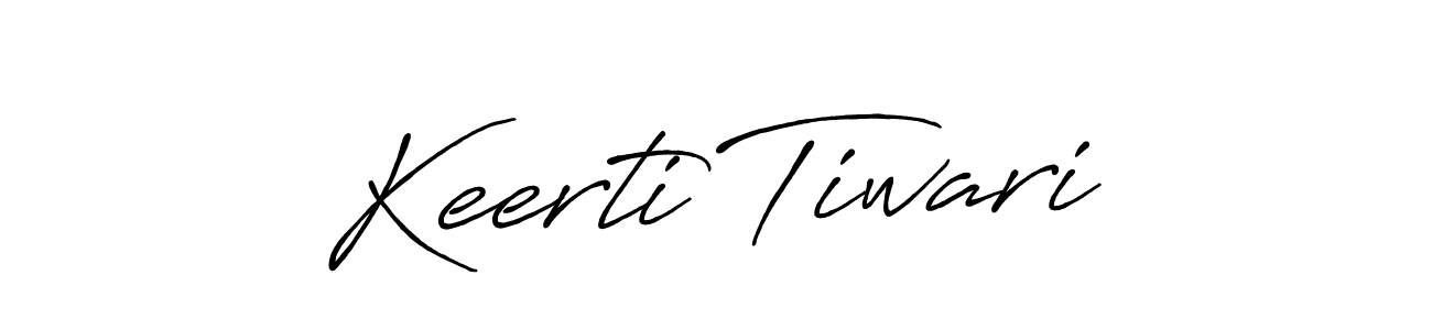 Design your own signature with our free online signature maker. With this signature software, you can create a handwritten (Antro_Vectra_Bolder) signature for name Keerti Tiwari. Keerti Tiwari signature style 7 images and pictures png