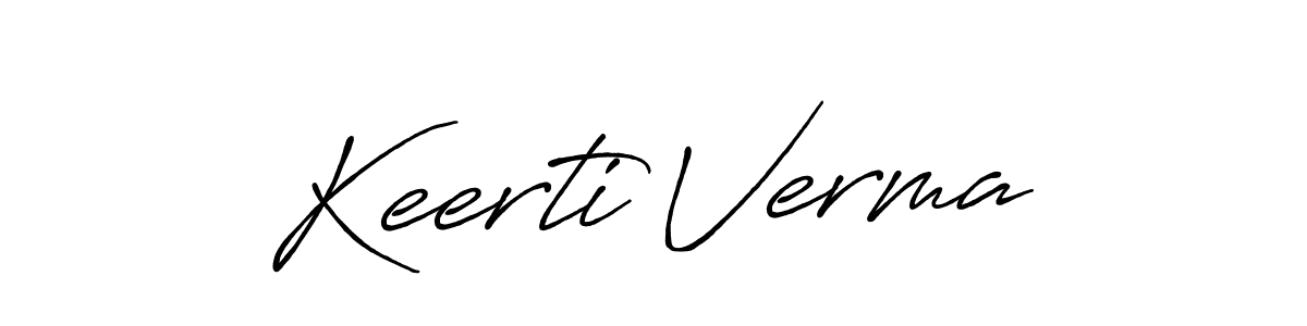The best way (Antro_Vectra_Bolder) to make a short signature is to pick only two or three words in your name. The name Keerti Verma include a total of six letters. For converting this name. Keerti Verma signature style 7 images and pictures png