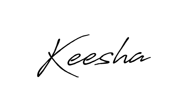 How to make Keesha signature? Antro_Vectra_Bolder is a professional autograph style. Create handwritten signature for Keesha name. Keesha signature style 7 images and pictures png