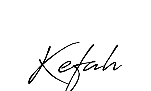 Create a beautiful signature design for name Kefah. With this signature (Antro_Vectra_Bolder) fonts, you can make a handwritten signature for free. Kefah signature style 7 images and pictures png