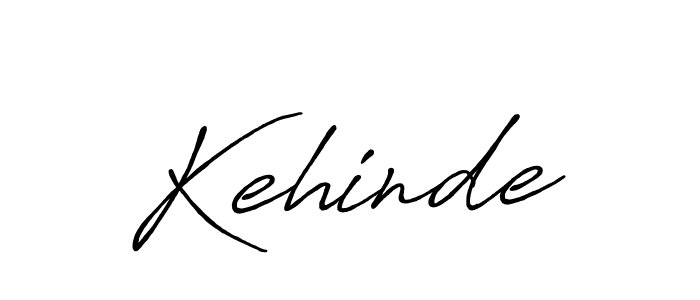 Create a beautiful signature design for name Kehinde. With this signature (Antro_Vectra_Bolder) fonts, you can make a handwritten signature for free. Kehinde signature style 7 images and pictures png