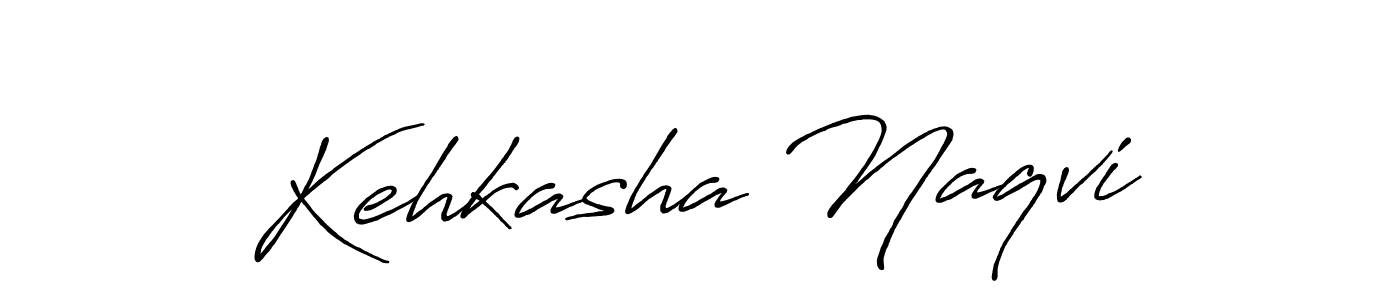 Create a beautiful signature design for name Kehkasha Naqvi. With this signature (Antro_Vectra_Bolder) fonts, you can make a handwritten signature for free. Kehkasha Naqvi signature style 7 images and pictures png