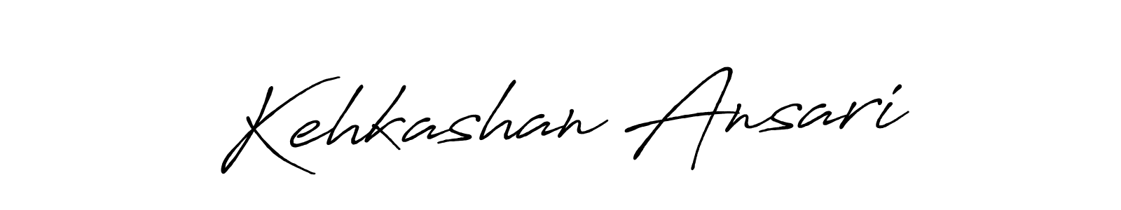 Make a beautiful signature design for name Kehkashan Ansari. With this signature (Antro_Vectra_Bolder) style, you can create a handwritten signature for free. Kehkashan Ansari signature style 7 images and pictures png