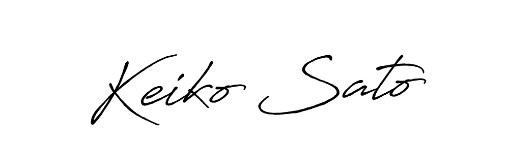 Use a signature maker to create a handwritten signature online. With this signature software, you can design (Antro_Vectra_Bolder) your own signature for name Keiko Sato. Keiko Sato signature style 7 images and pictures png