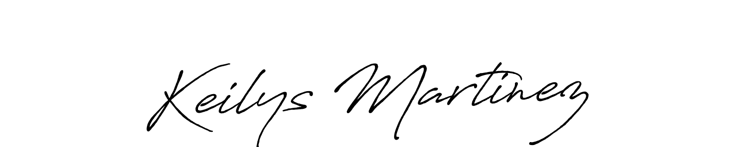 Make a beautiful signature design for name Keilys Martinez. With this signature (Antro_Vectra_Bolder) style, you can create a handwritten signature for free. Keilys Martinez signature style 7 images and pictures png