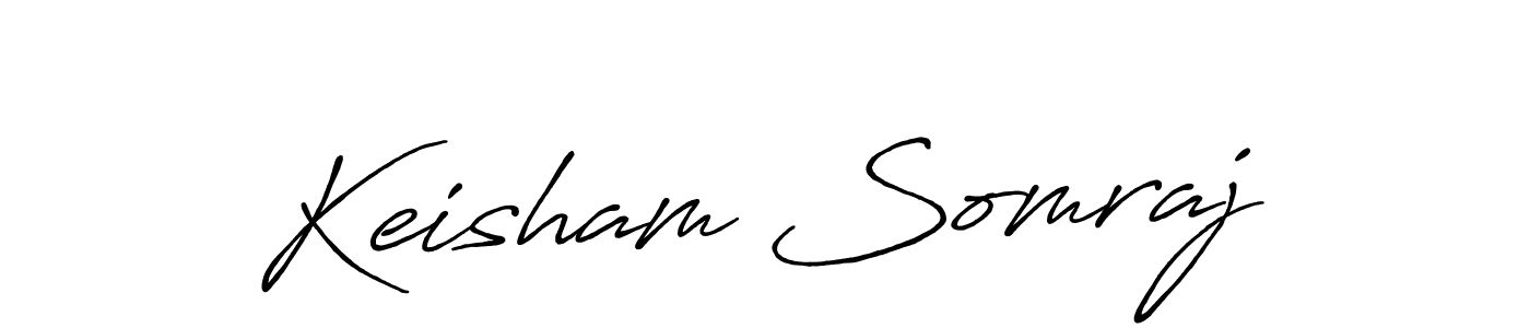 Use a signature maker to create a handwritten signature online. With this signature software, you can design (Antro_Vectra_Bolder) your own signature for name Keisham Somraj. Keisham Somraj signature style 7 images and pictures png