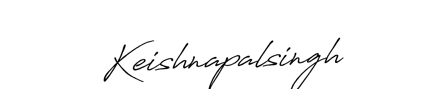 Make a beautiful signature design for name Keishnapalsingh. With this signature (Antro_Vectra_Bolder) style, you can create a handwritten signature for free. Keishnapalsingh signature style 7 images and pictures png